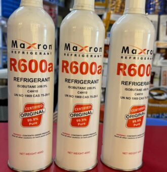 Maxron R600a 400g gas cans -kaicoolrefrigeration.co.ke.